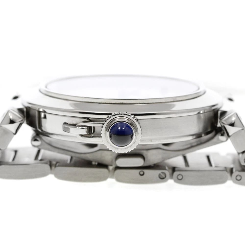 CARTIER PASHA DATE SILVER AUTOMATIC WATCH - 4