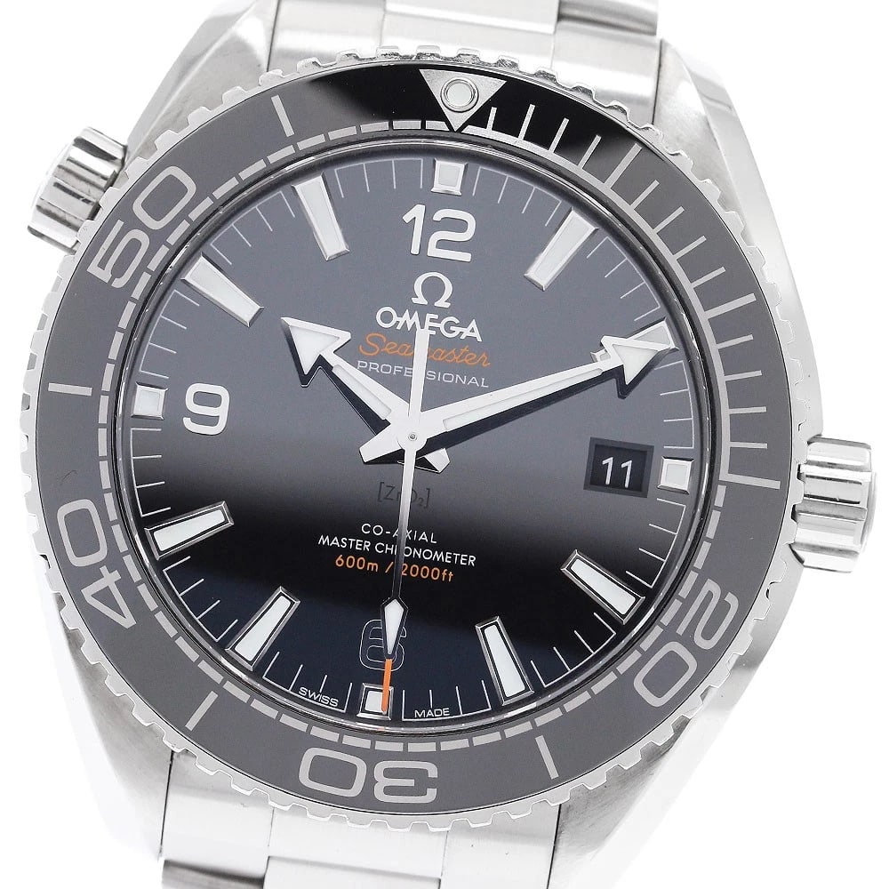 OMEGA SEAMASTER PLANET OCEAN AUTOMATIC WATCH: OMEGA Seamaster Planet Ocean Automatic Watch Brand: OMEGA Type/Style: Wristwatch Material: Band Material Stainless Steel, Case Material Stainless Steel Color: Dial Color black Size: Case size About
