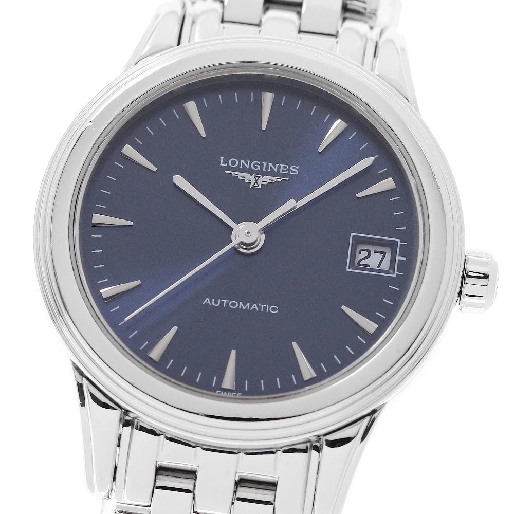 LONGINES FLAGSHIP DATE NAVY DIAL AUTOMATIC WATCH: LONGINES Flagship Date Navy Dial Automatic Watch Brand: LONGINES Type/Style: Wristwatch Material: Band Material Stainless Steel, Case Material Stainless Steel Color: Dial Color Navy Size: Case Size