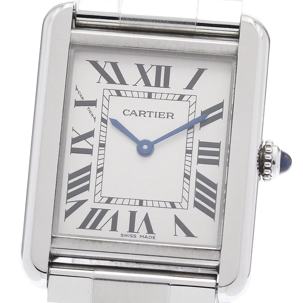 CARTIER TANK SOLO SM SILVER DIAL QUARTZ WATCH: CARTIER Tank solo SM Silver Dial Quartz Watch Brand: CARTIER Type/Style: Wristwatch Material: Band Material Stainless Steel, Case Material Stainless Steel Color: Dial Color Silver Size: Case Size