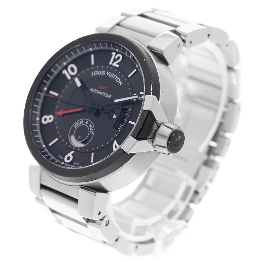 LOUIS VUITTON TAMBOUR EVOLUTION GMT AUTOMATIC WATCH - 2