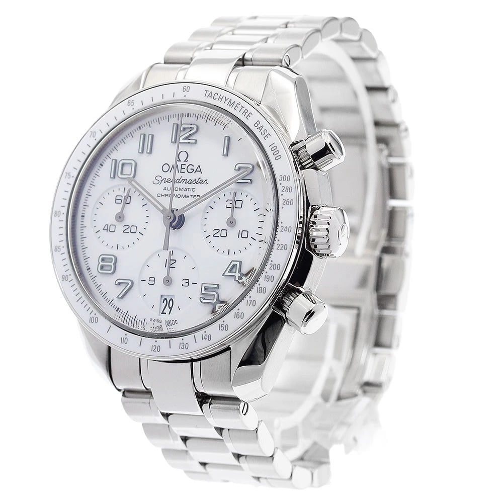 OMEGA SPEEDMASTER DATE WHITE DIAL AUTOMATIC WATCH - 2