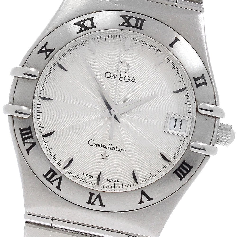 OMEGA CONSTELLATION DATE SILVER DIAL QUARTZ WATCH: OMEGA Constellation Date Silver Dial Quartz Watch Brand: OMEGA Type/Style: Wristwatch Material: Band Material Stainless Steel, Case Material Stainless Steel Color: Dial Color Silver Size: Case Size
