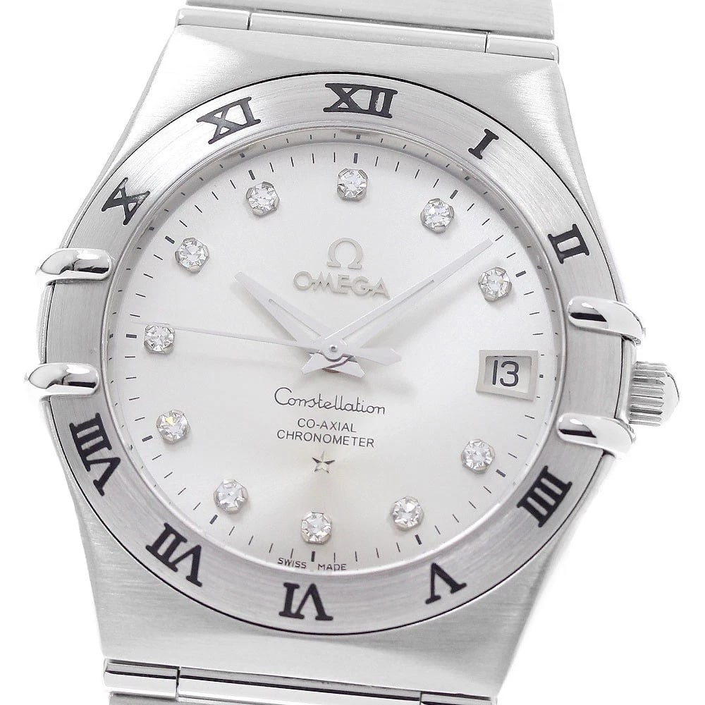OMEGA CONSTELLATION WATCH: OMEGA Constellation Watch Brand: OMEGA Type/Style: Wristwatch Material: Band Material Stainless Steel, Case Material Stainless Steel Color: Dial Color Silver Size: Case Size About36mm (1.4inch) TypeWr