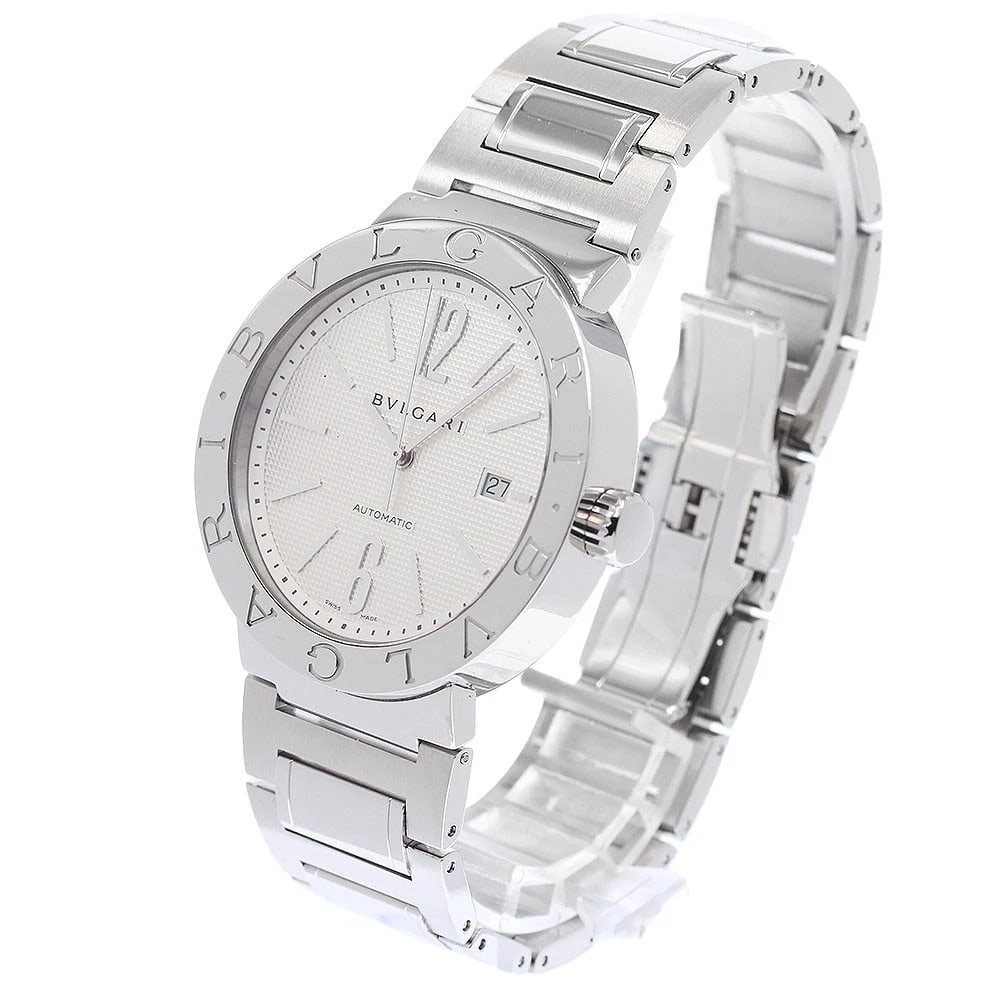 BVLGARI DATE SILVER DIAL AUTOMATIC WATCH - 2