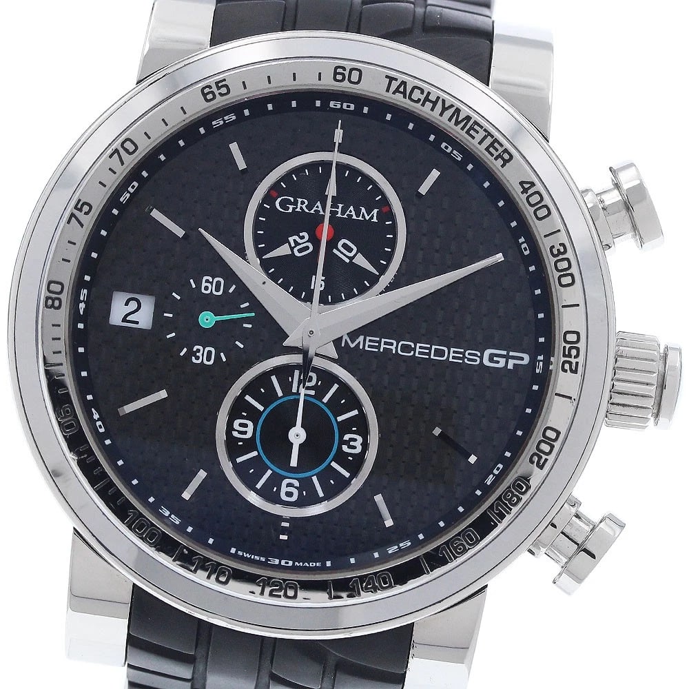 GRAHAM SILVER STONE MERCEDES GP CHRONOGRAPH AUTOMATIC WATCH (1 of 2)