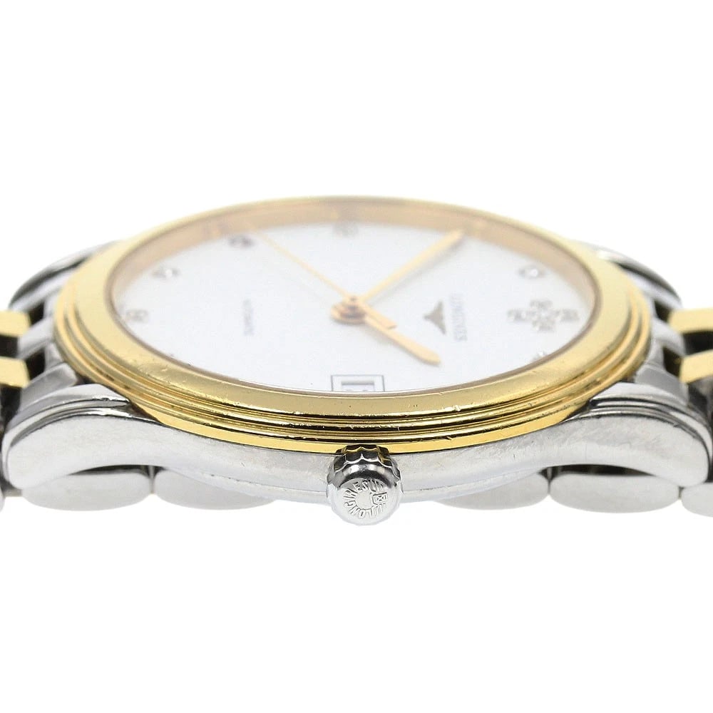 LONGINES FLAGSHIP DATE WHITE DIAL AUTOMATIC WATCH - 3