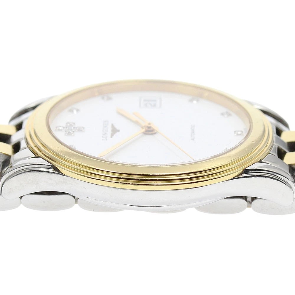 LONGINES FLAGSHIP DATE WHITE DIAL AUTOMATIC WATCH - 4