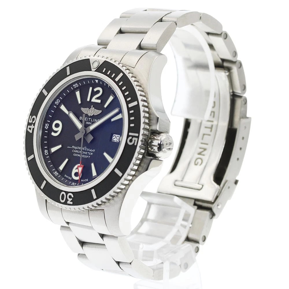 BREITLING SUPER OCEAN DATE BLACK DIAL AUTOMATIC WATCH - 2