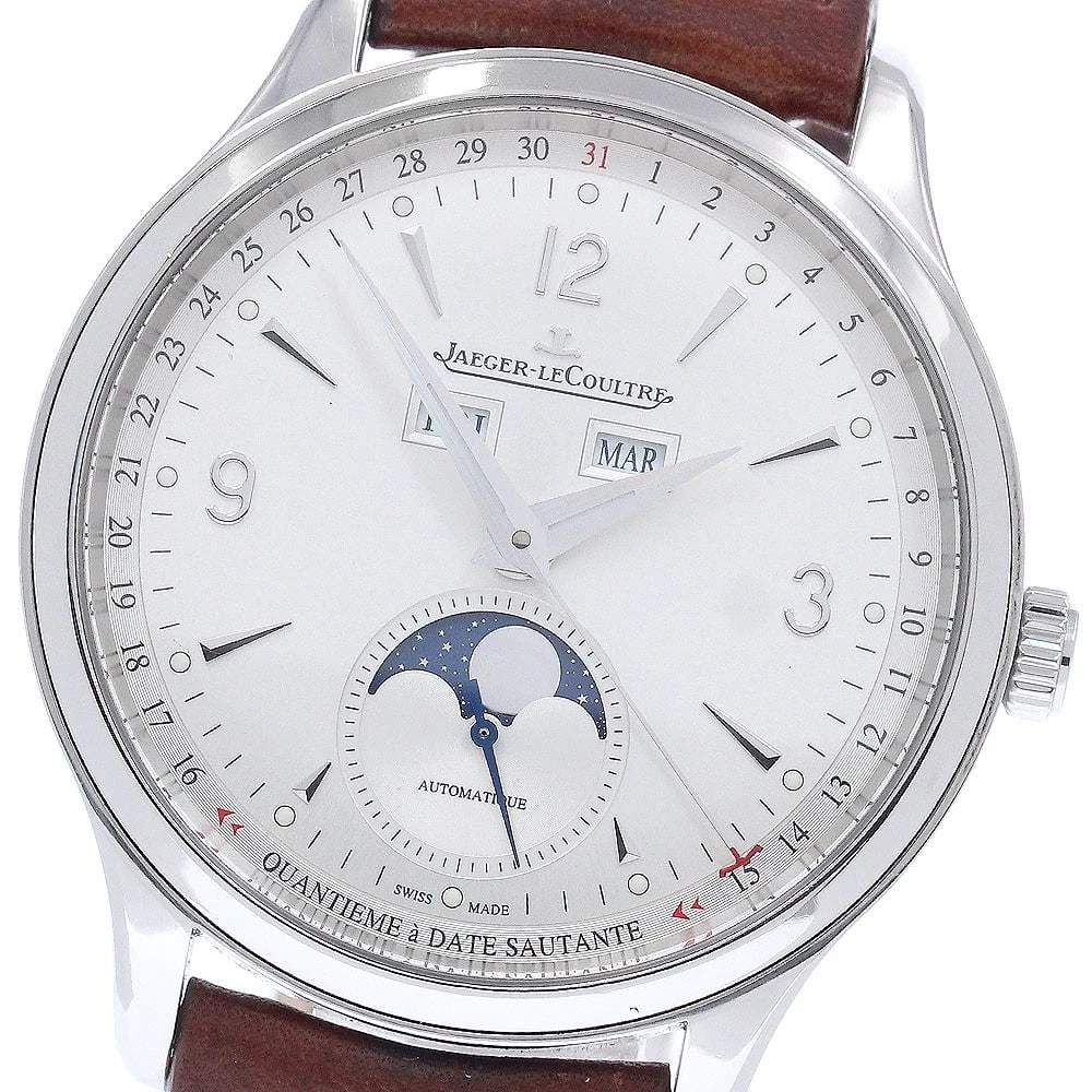 JAEGER-LECOULTRE MASTER CONTROL CALENDAR AUTOMATIC WATCH: JAEGER-LECOULTRE Master control calendar Automatic Watch Brand: JAEGER-LECOULTRE Type/Style: Wristwatch Material: Band Material leather, Case Material Stainless Steel Color: Dial Color Silver Size: