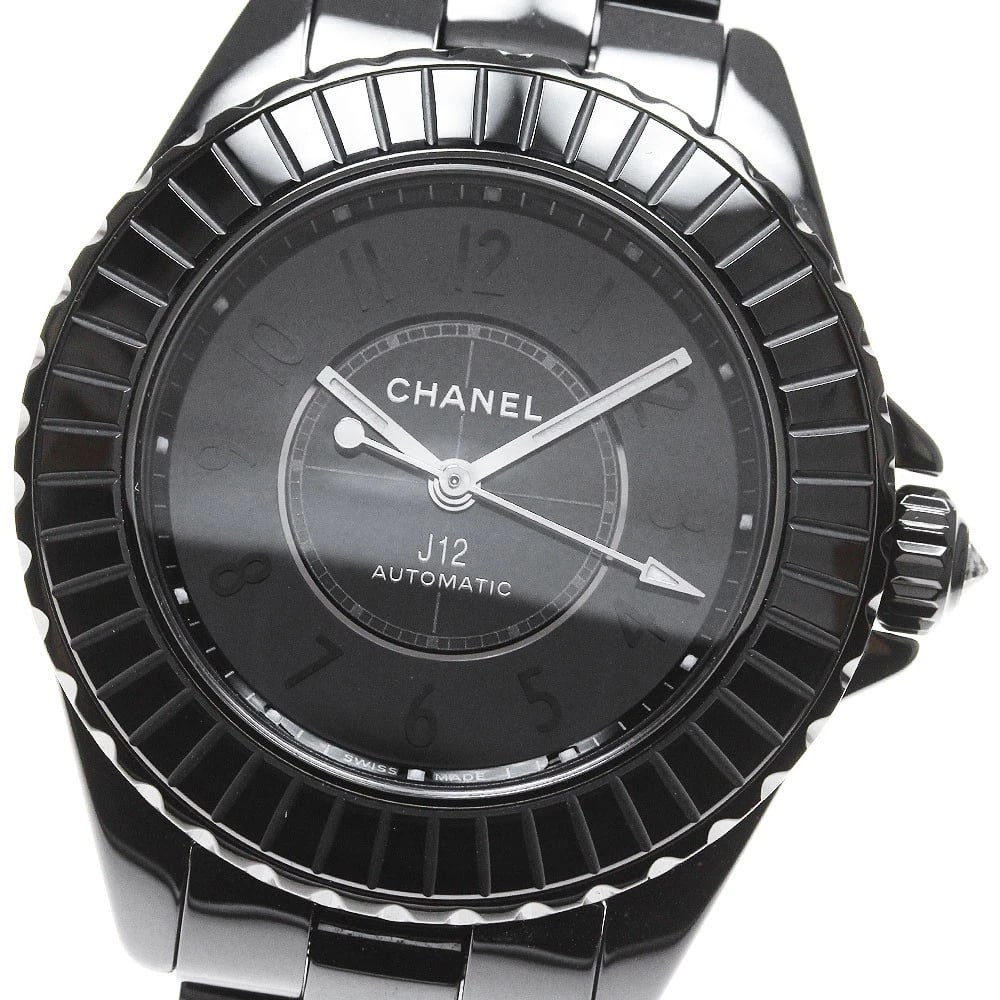 CHANEL J12 CALIBER EDITION BLACK CERAMIC WATCH: CHANEL J12 Caliber Edition Black ceramic Watch Brand: CHANEL Type/Style: Wristwatch Material: Band Material Ceramic / Stainless Steel, Case Material Ceramic / Stainless Steel Color: Dial Color black