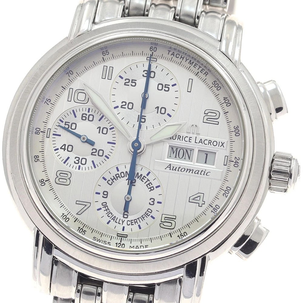 MAURICE LACROIX MASTERPIECE CHRONOGRAPH DATE AUTOMATIC WATCH (1 of 2)