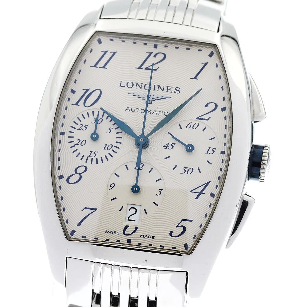 LONGINES EVIDENZA CHRONOGRAPH DATE BEIGE DIAL AUTOMATIC WATCH (1 of 2)