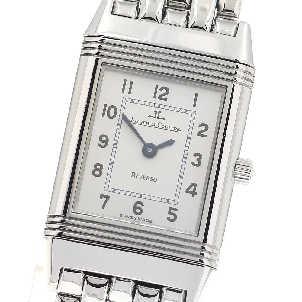 JAEGER-LECOULTRE REVERSO HAND WINDING WATCH: JAEGER-LECOULTRE Reverso Hand Winding Watch Brand: JAEGER-LECOULTRE Type/Style: Wristwatch Material: Band Material Stainless Steel, Case Material Stainless Steel Color: Dial Color Silver Size: Case