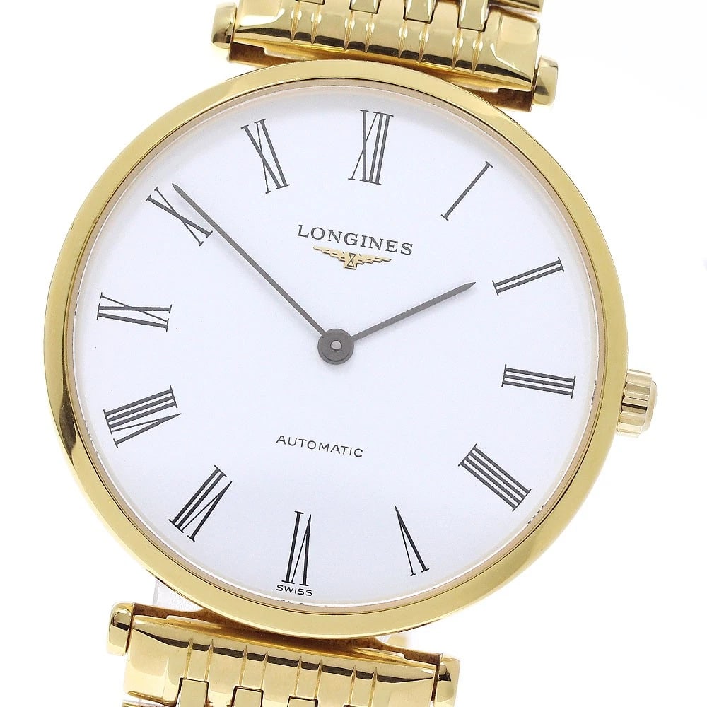 LONGINES GRAND CLASSIC WHITE DIAL AUTOMATIC WATCH: LONGINES Grand classic White Dial Automatic Watch Brand: LONGINES Type/Style: Wristwatch Material: Band Material Stainless Steel/Gold Plated, Case Material Stainless Steel/Gold Plated Color: Dial