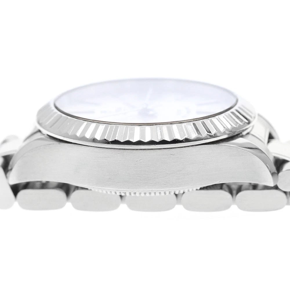 TUDOR STYLE DATE SILVER DIAL AUTOMATIC WATCH - 4
