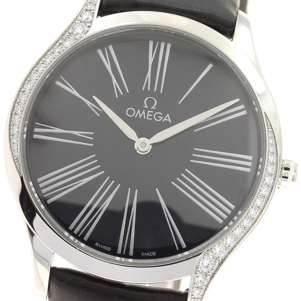OMEGA DE VILLE TRESOR NAVY DIAL QUARTZ WATCH: OMEGA De Ville Tresor Navy Dial Quartz Watch Brand: OMEGA Type/Style: Wristwatch Material: Band Material leather, Case Material Stainless Steel Color: Dial Color Navy Size: Case Size About36mm