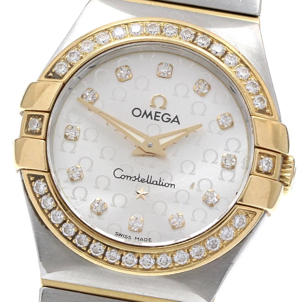 OMEGA CONSTELLATION BRUSH SILVER DIAL QUARTZ WATCH: OMEGA Constellation brush Silver Dial Quartz Watch Brand: OMEGA Type/Style: Wristwatch Material: Band Material Stainless Steel/YG, Case Material Stainless Steel/YG Color: Dial Color Silver Size: Case 