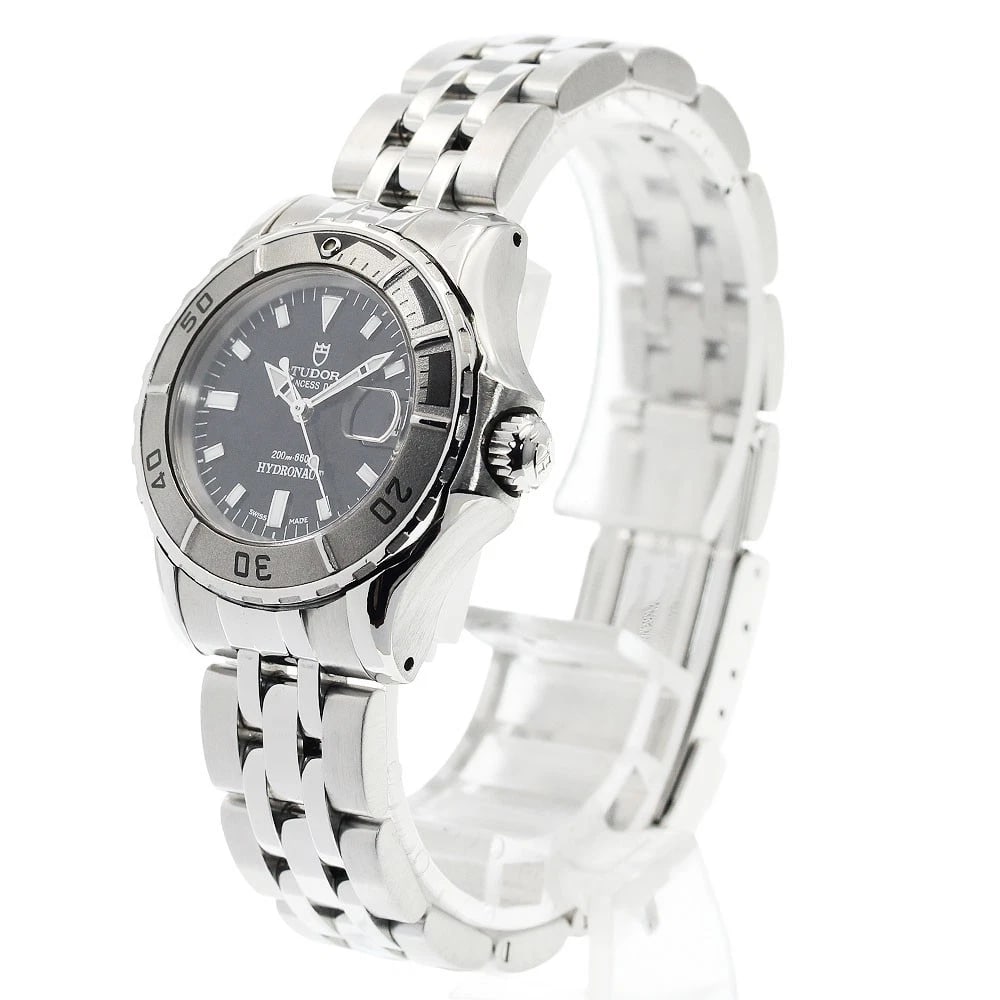 TUDOR PRINCESS DATE HYDRO NOTE DATE BLACK DIAL AUTOMATIC WATCH - 2
