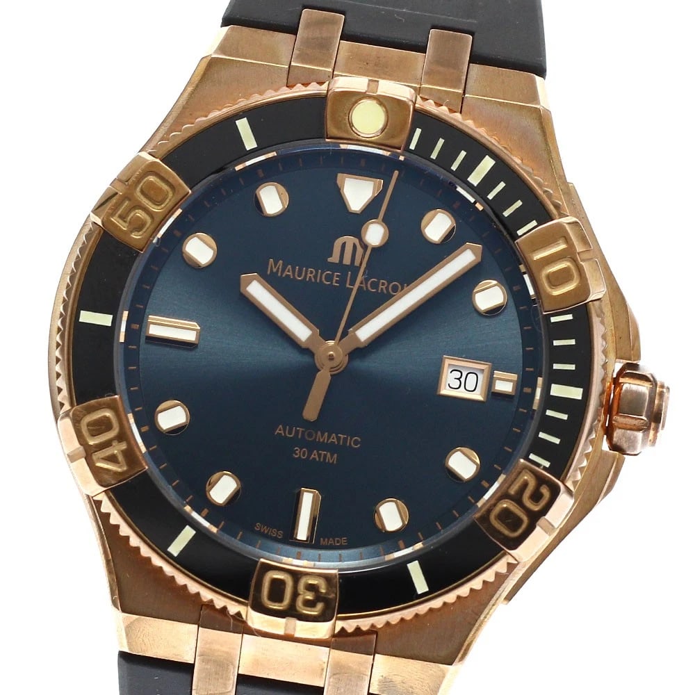 MAURICE LACROIX ICON VENTURA BRONZE WATCH: MAURICE LACROIX Icon Ventura Bronze Watch Brand: MAURICE LACROIX Type/Style: Wristwatch Material: Band Material rubber, Case Material Bronze/ceramic Color: Dial Color black Size: Case Size About42mm (