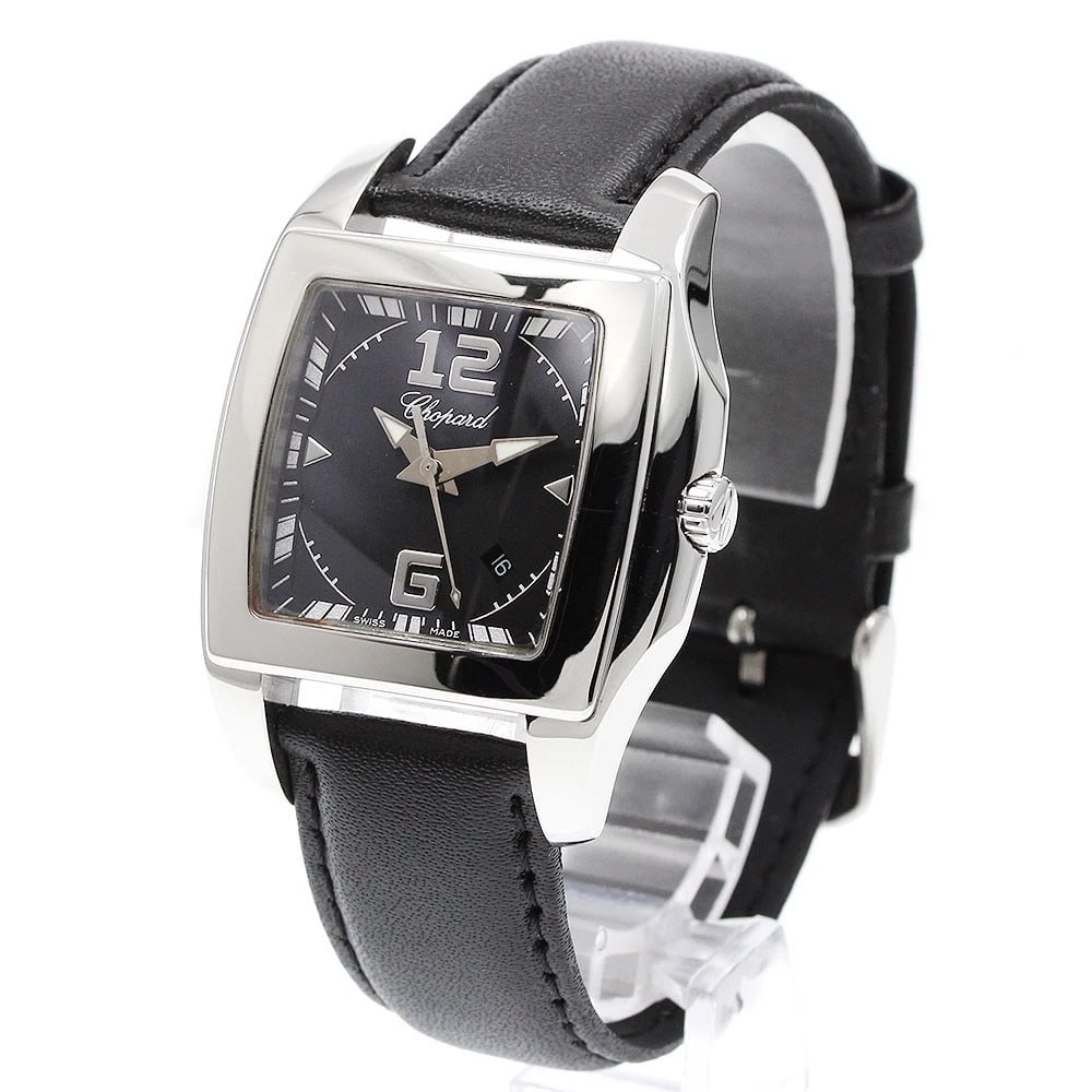 CHOPARD DATE BLACK DIAL QUARTZ WATCH - 2
