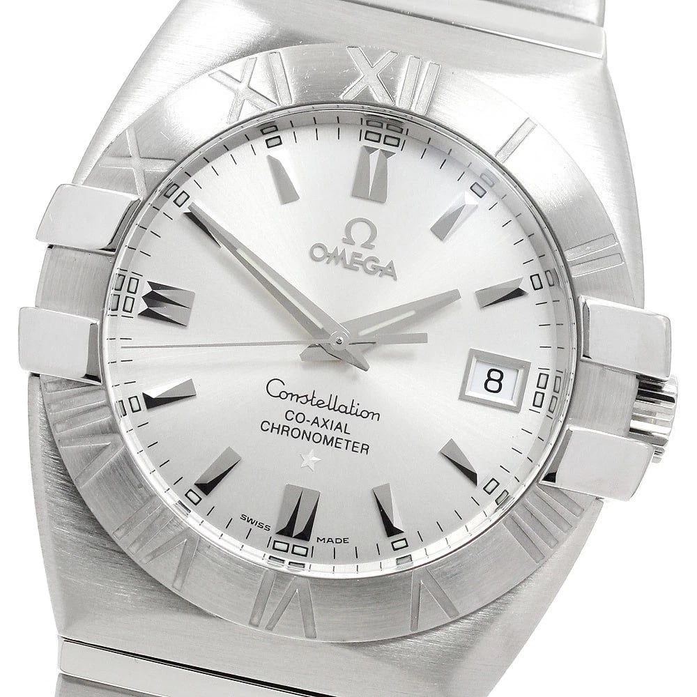 OMEGA CONSTELLATION DOUBLE EAGLE DATE SILVER DIAL WATCH: OMEGA Constellation Double Eagle Date Silver Dial Watch Brand: OMEGA Type/Style: Wristwatch Material: Band Material Stainless Steel, Case Material Stainless Steel Color: Dial Color Silver Size: Case