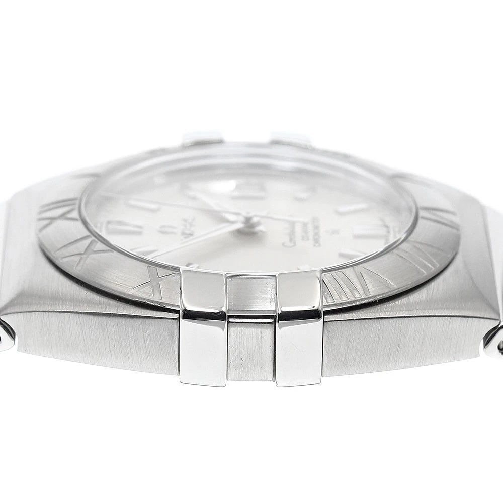 OMEGA CONSTELLATION DOUBLE EAGLE DATE SILVER DIAL WATCH - 4