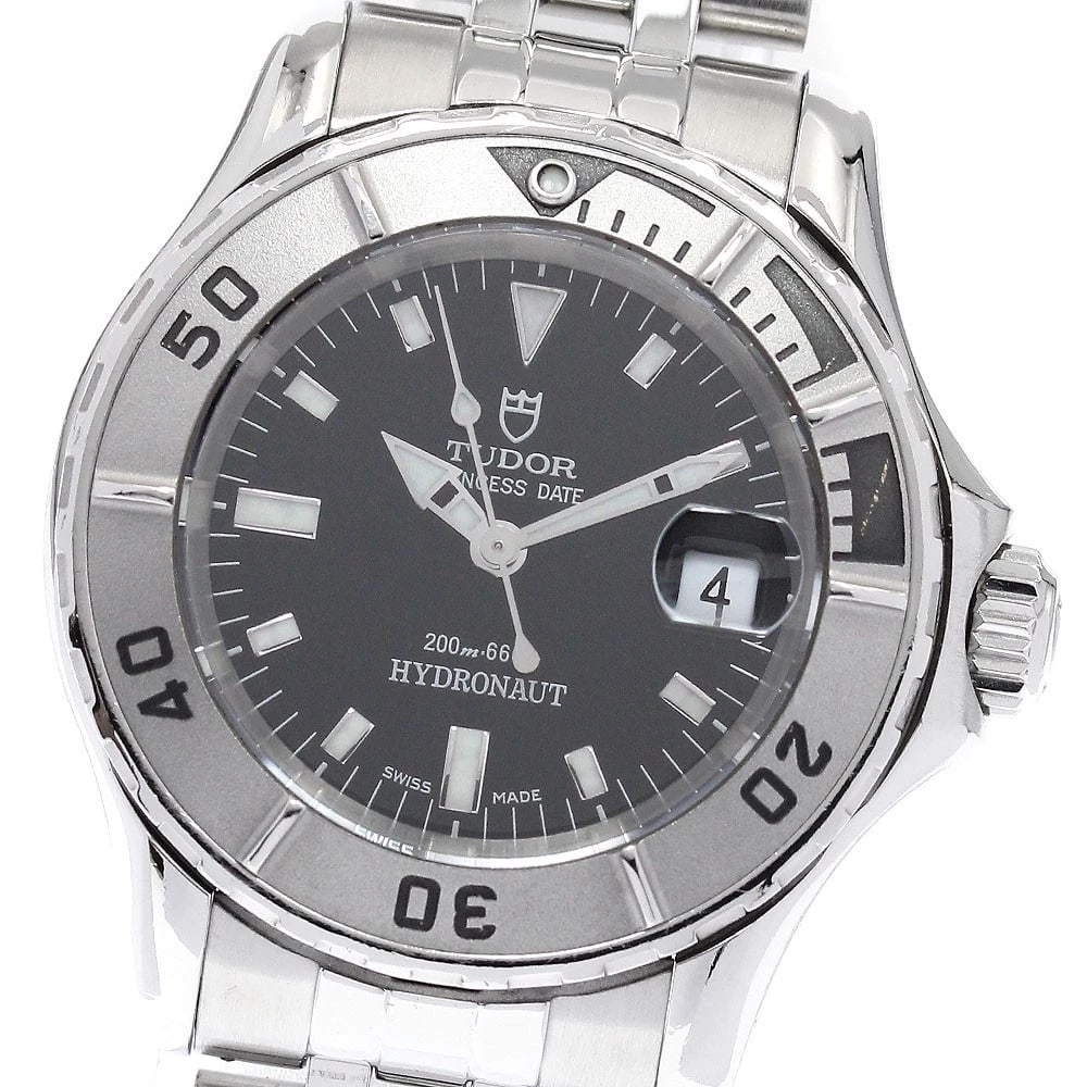 TUDOR PRINCESS DATE HYDRO BLACK DIAL AUTOMATIC WATCH: TUDOR Princess Date Hydro black Dial Automatic Watch Brand: TUDOR Type/Style: Wristwatch Material: Band Material Stainless Steel, Case Material Stainless Steel Color: Dial Color black Size: Case Size