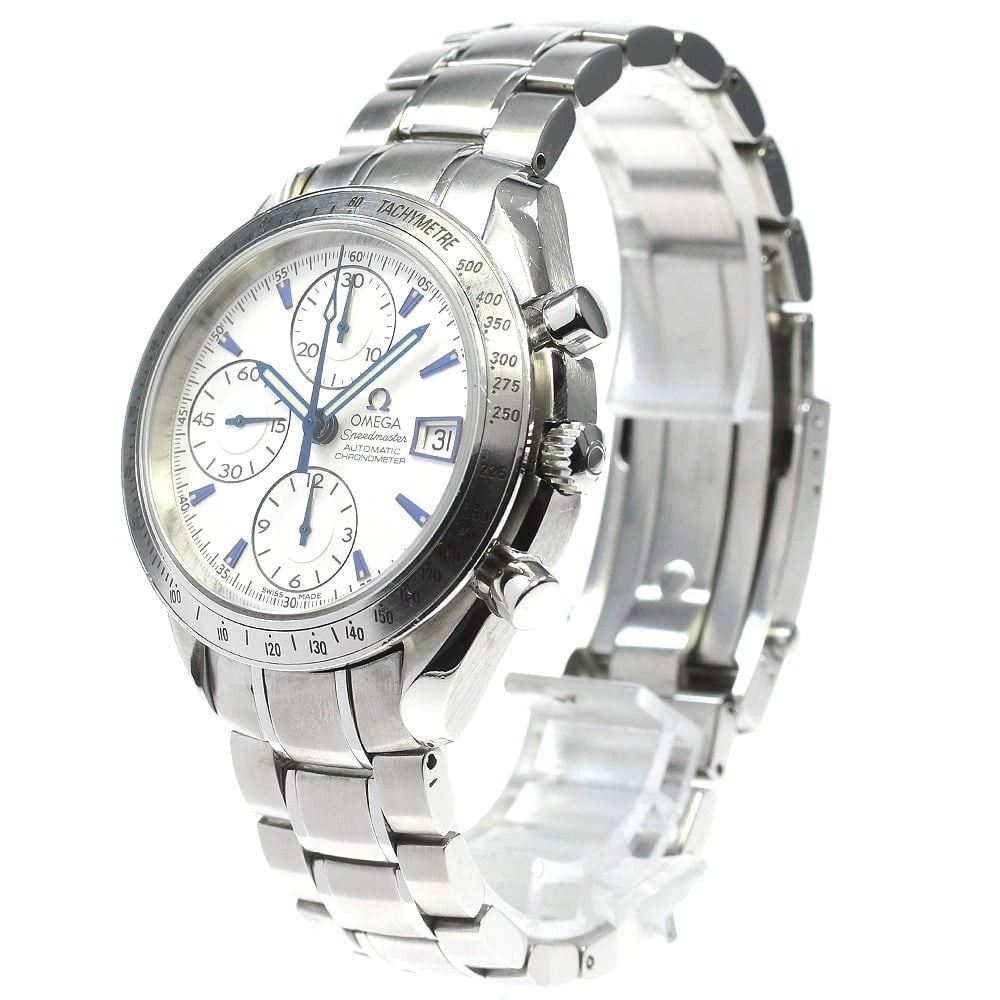 OMEGA SPEEDMASTER DATE SILVER DIAL AUTOMATIC WATCH - 2