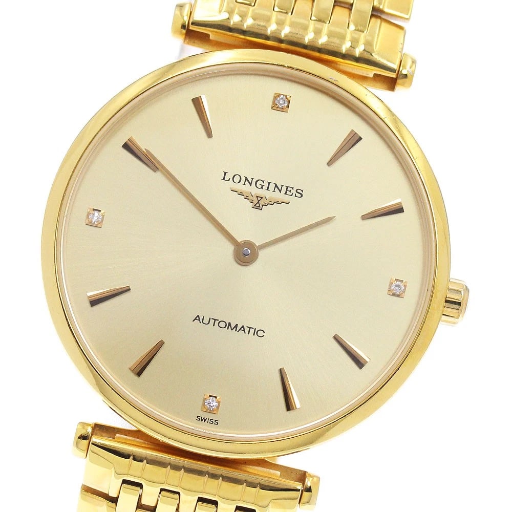 LONGINES GRAND CLASSIC BACK SKELETON AUTOMATIC WATCH: LONGINES Grand classic Back skeleton Automatic Watch Brand: LONGINES Type/Style: Wristwatch Material: Band Material Gold Plated, Case Material Gold Plated Color: Dial Color gold Size: Case Size
