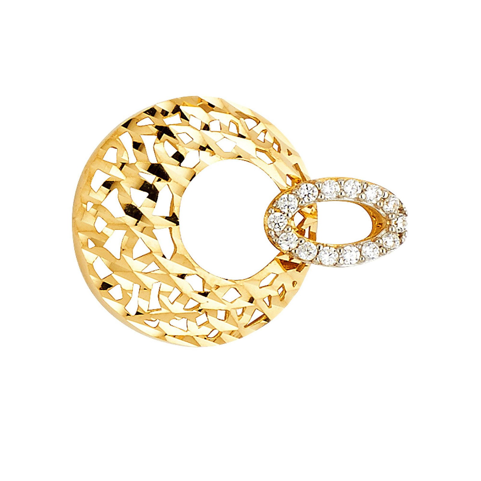 14K CZ PENDANT - 5