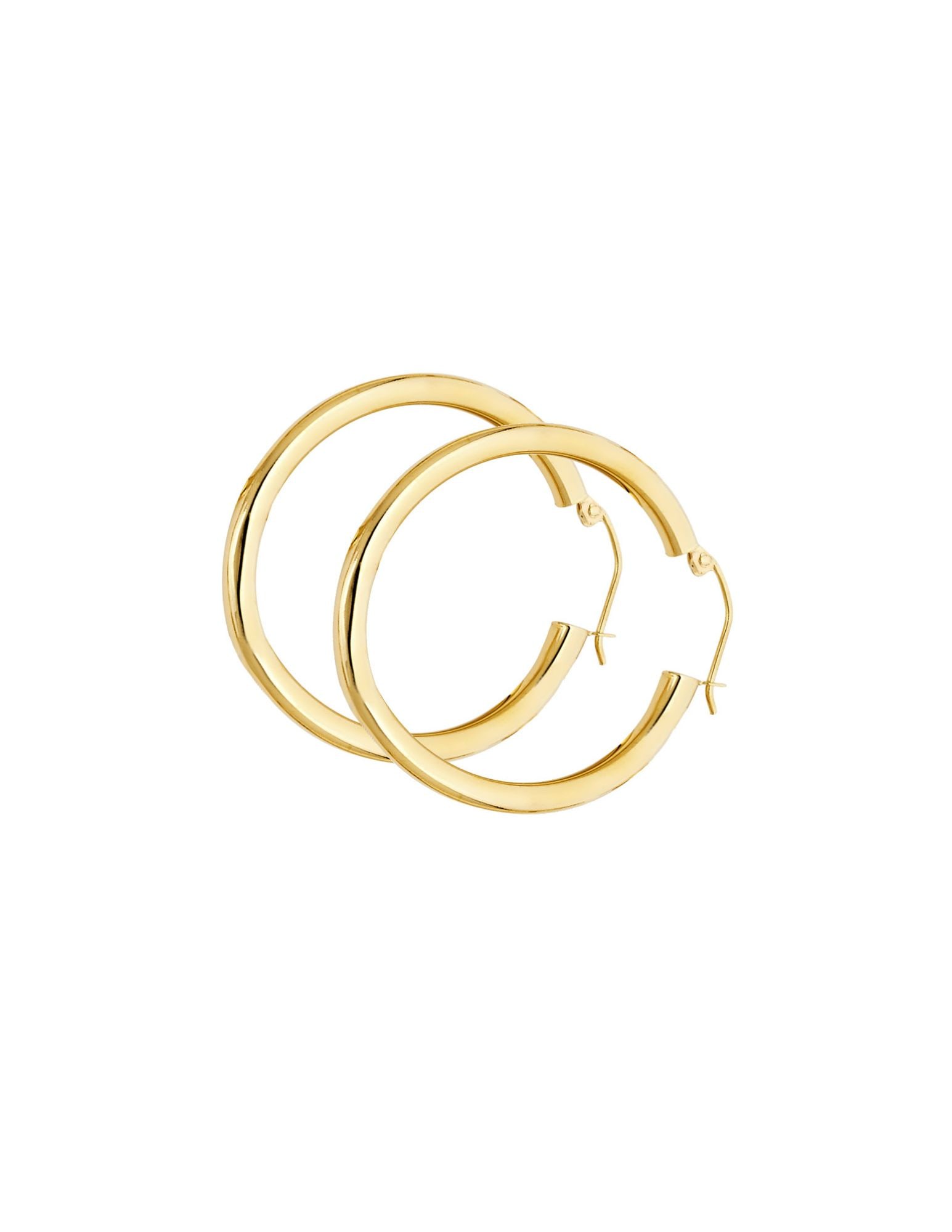 14KY PLAIN HOOP EARRINGS - 2