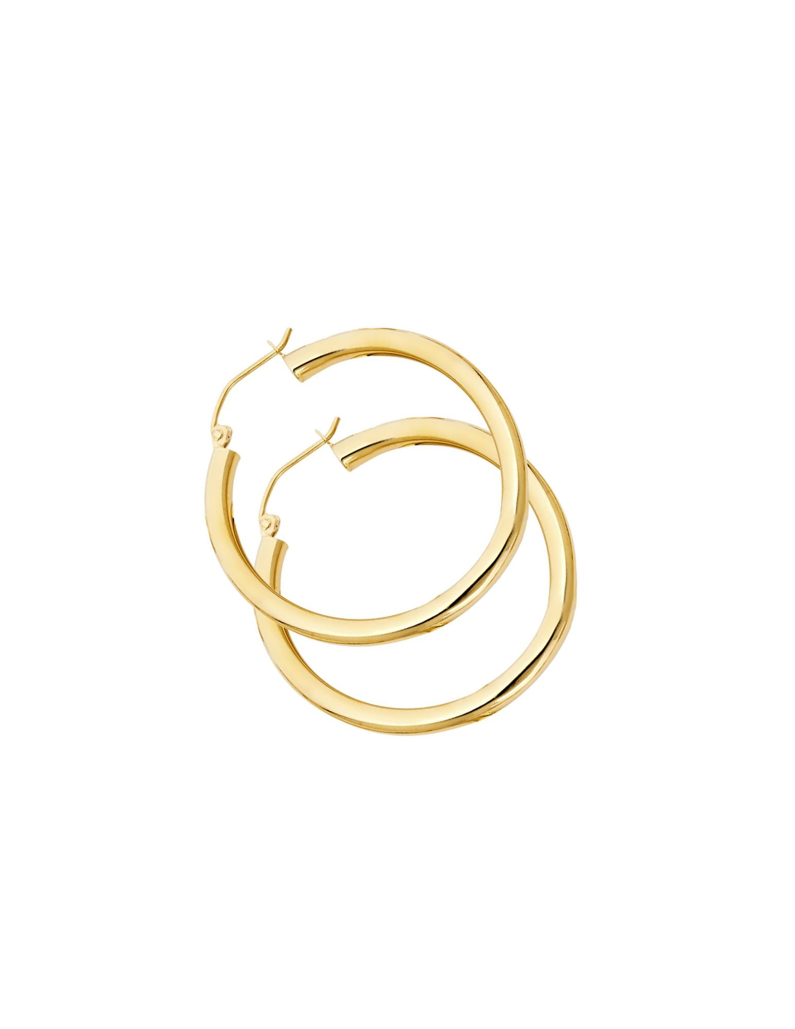 14KY PLAIN HOOP EARRINGS - 4