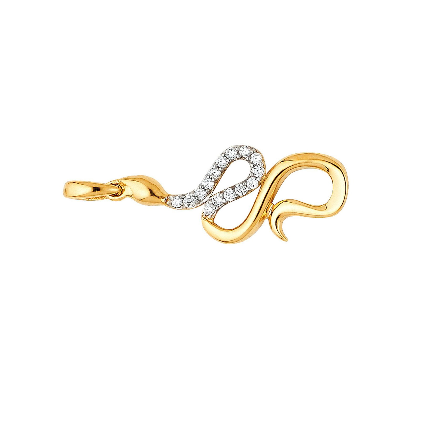 14K CZ PENDANT - 3