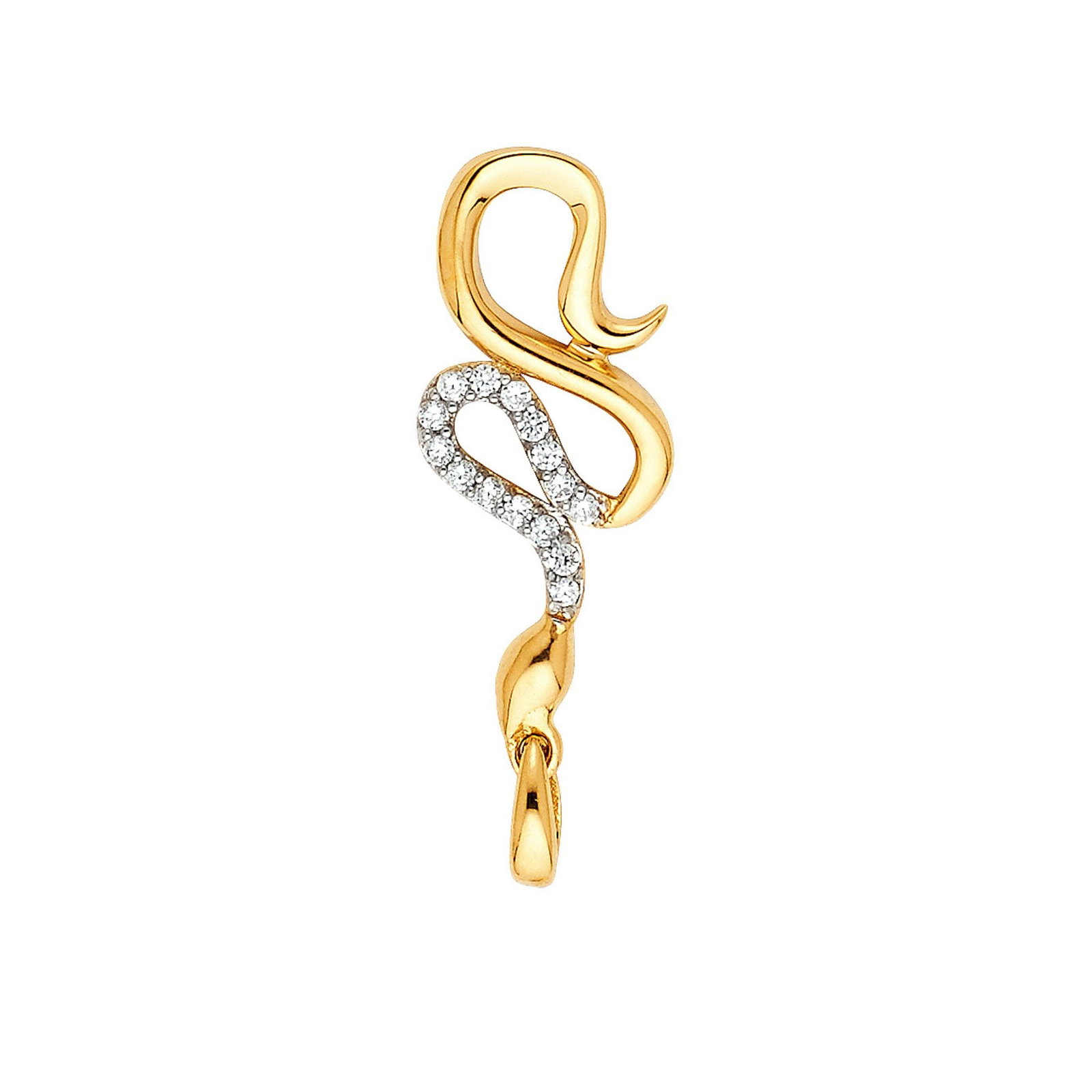 14K CZ PENDANT - 4