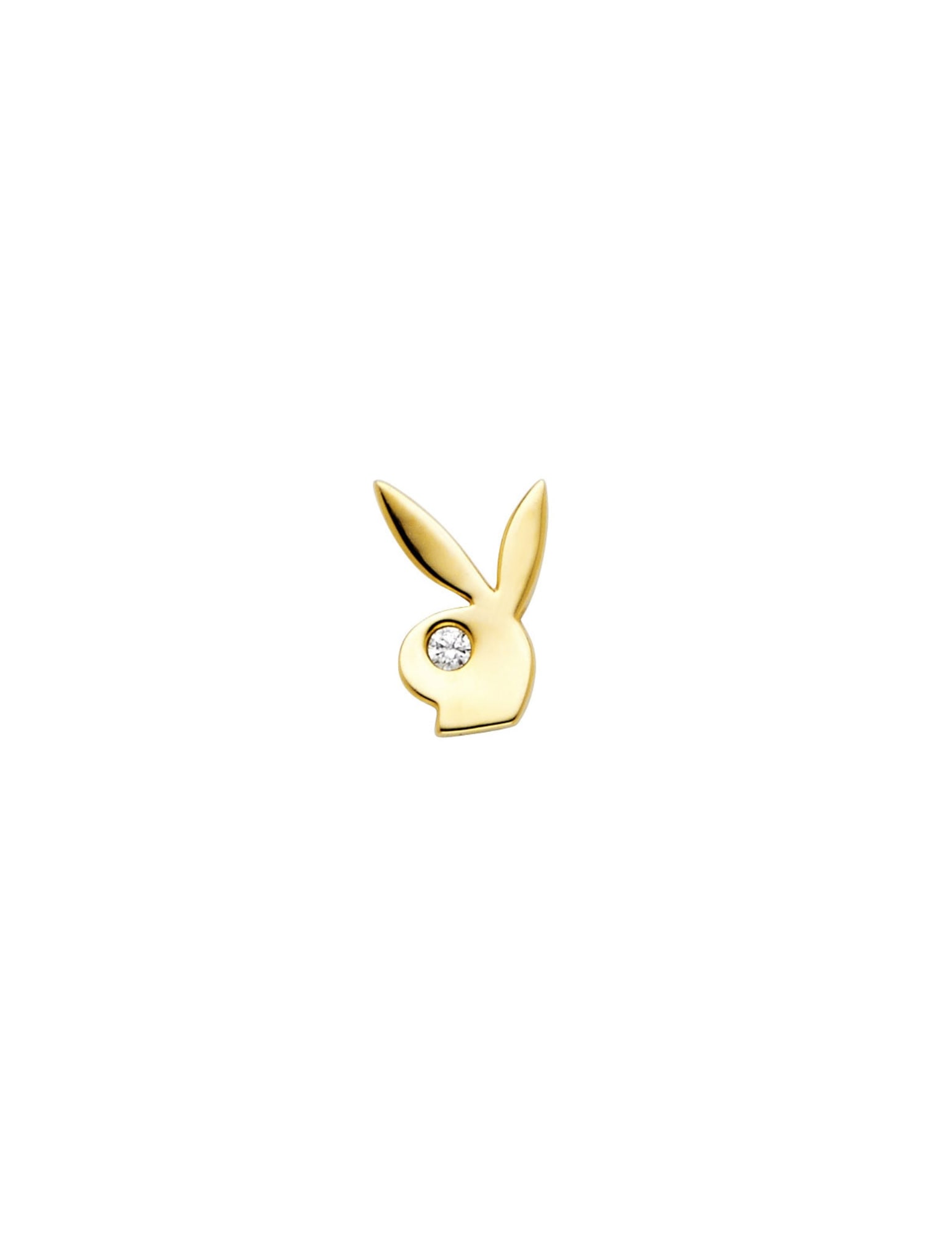 14KY CZ RABBIT POST EARRINGS - 5
