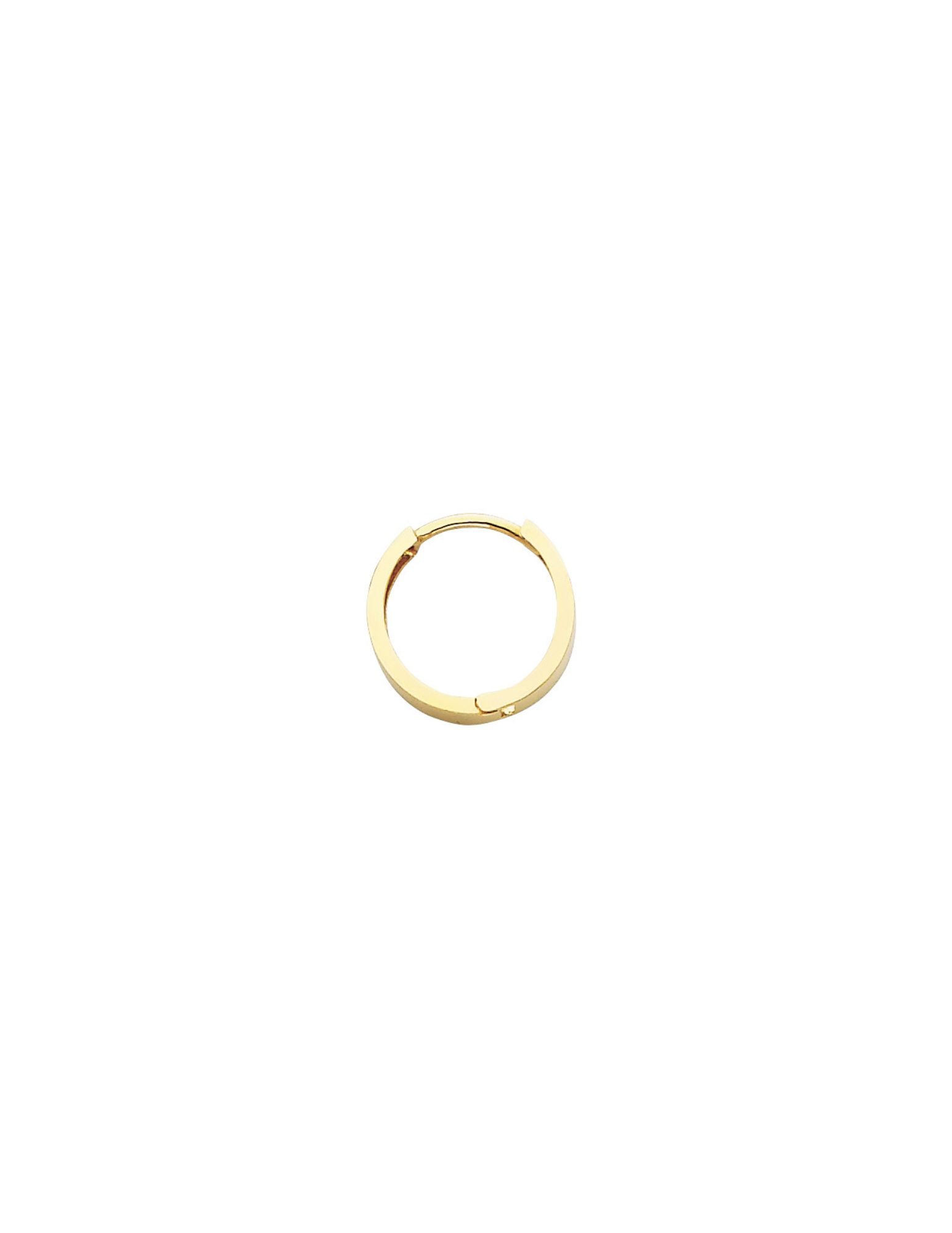 14KY PLAIN HUGGIES EARRINGS - 4