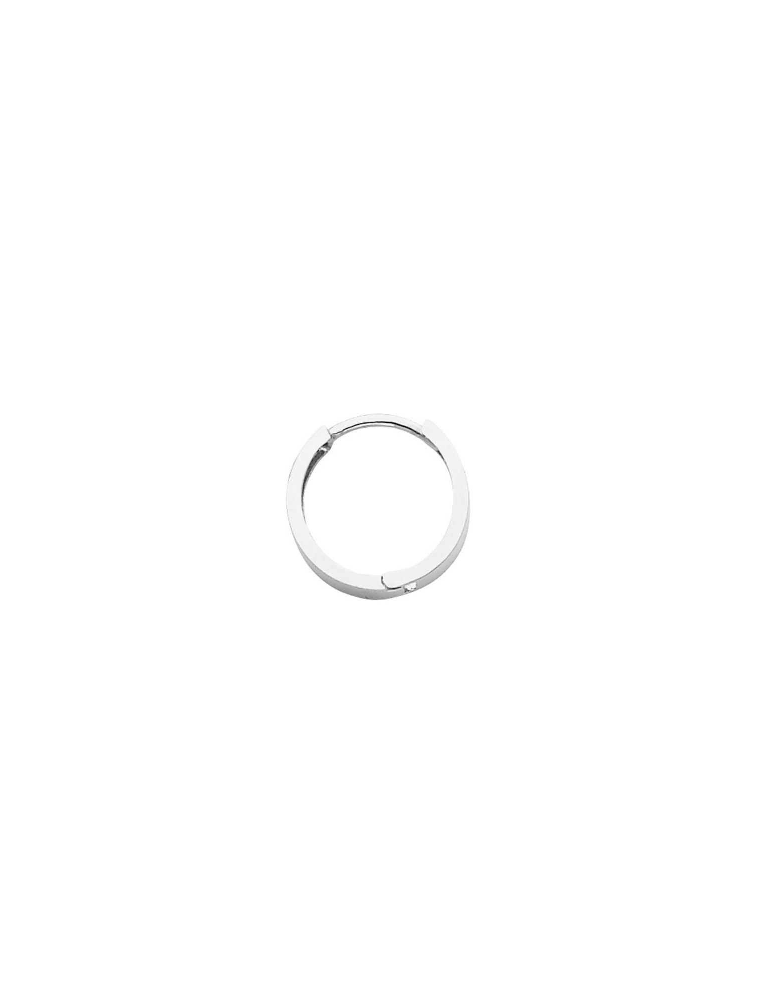 14KW PLAIN HUGGIES EARRINGS - 4