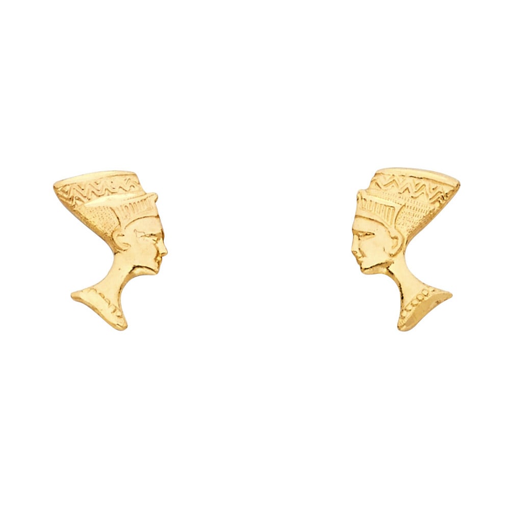 14KY SMALL PHARAOH POST EARRINGS