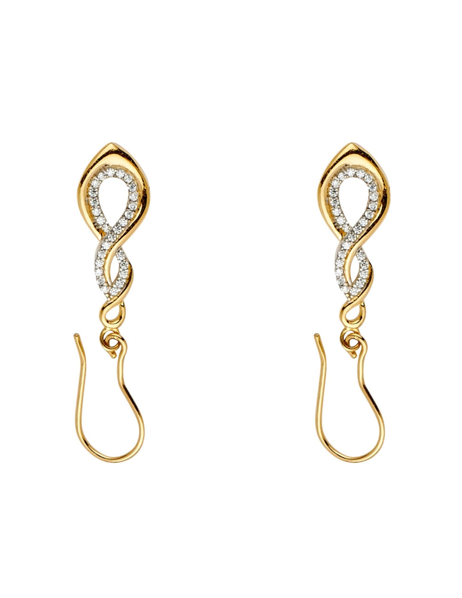 14KY 2T INFINITY EARRINGS - 3