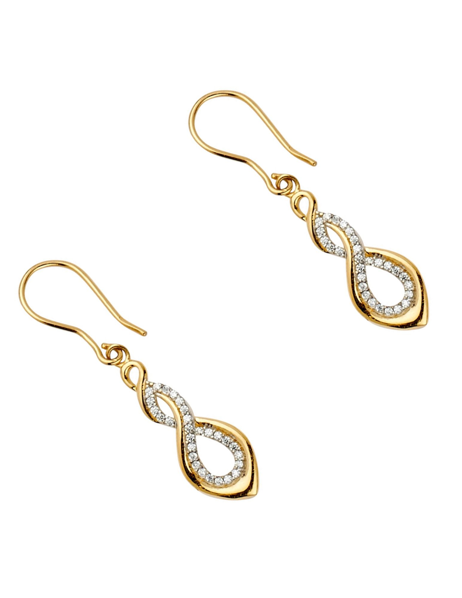 14KY 2T INFINITY EARRINGS - 5