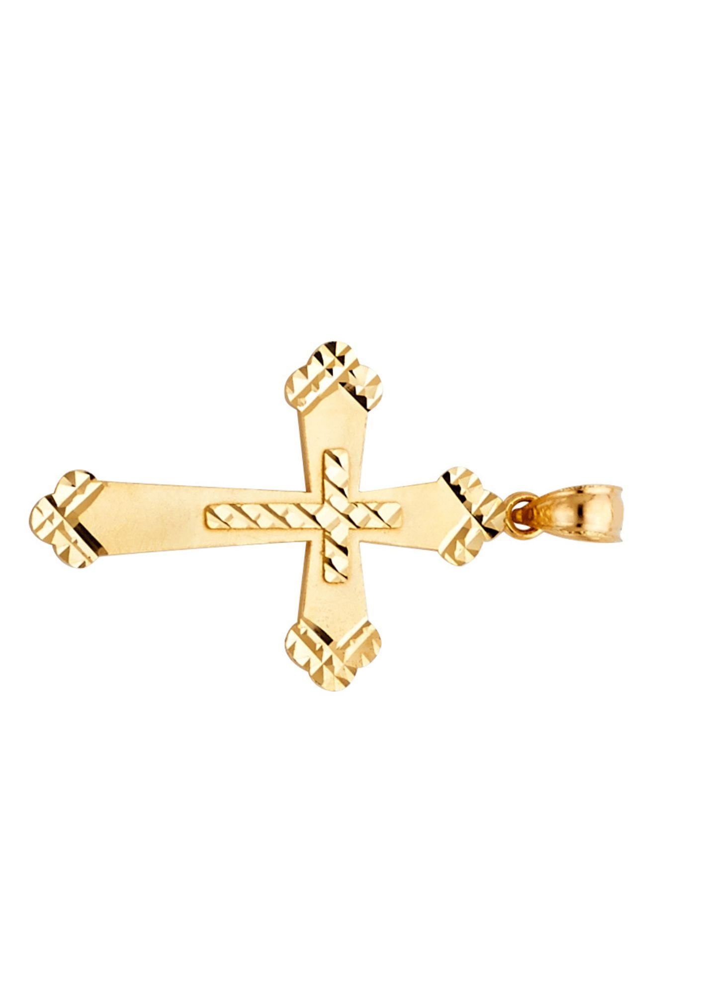 14KY CROSS PENDANT - 2