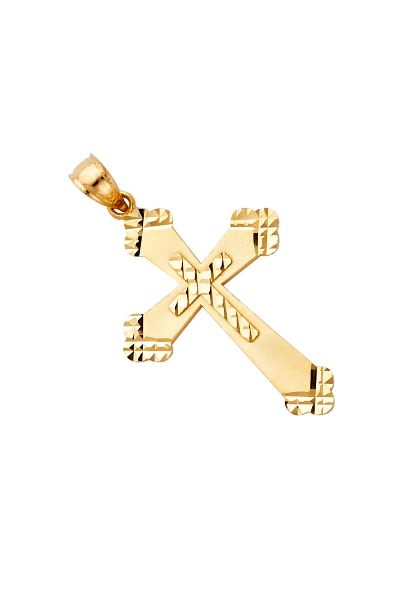 14KY CROSS PENDANT - 4