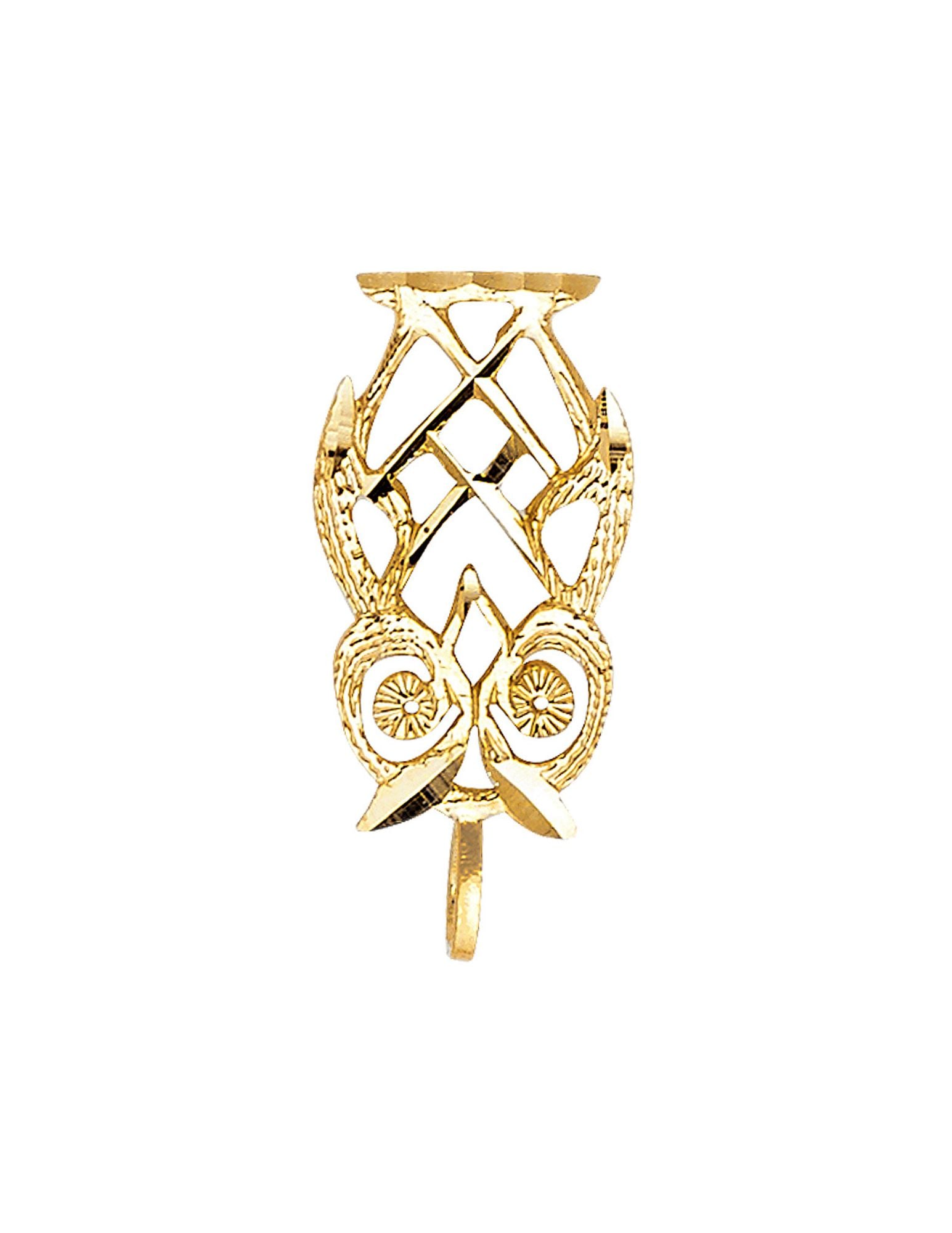 14KY OWL PENDANT - 3