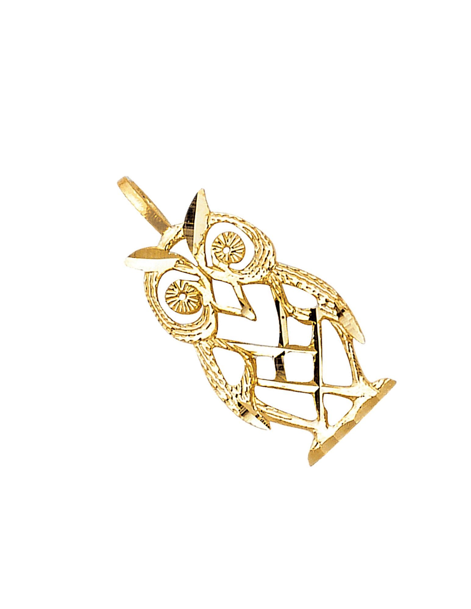 14KY OWL PENDANT - 4