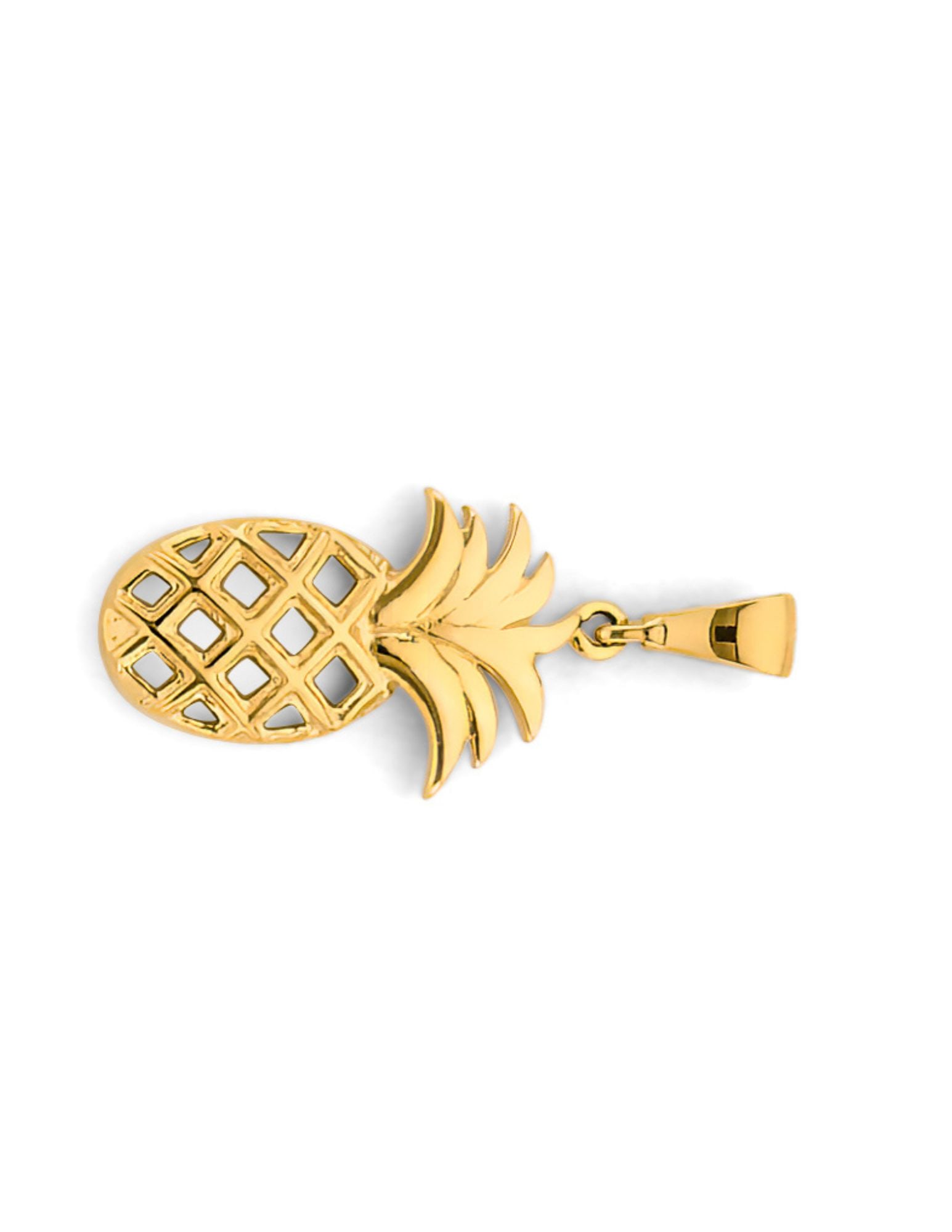 14KY PINEAPPLE PENDANT - 2