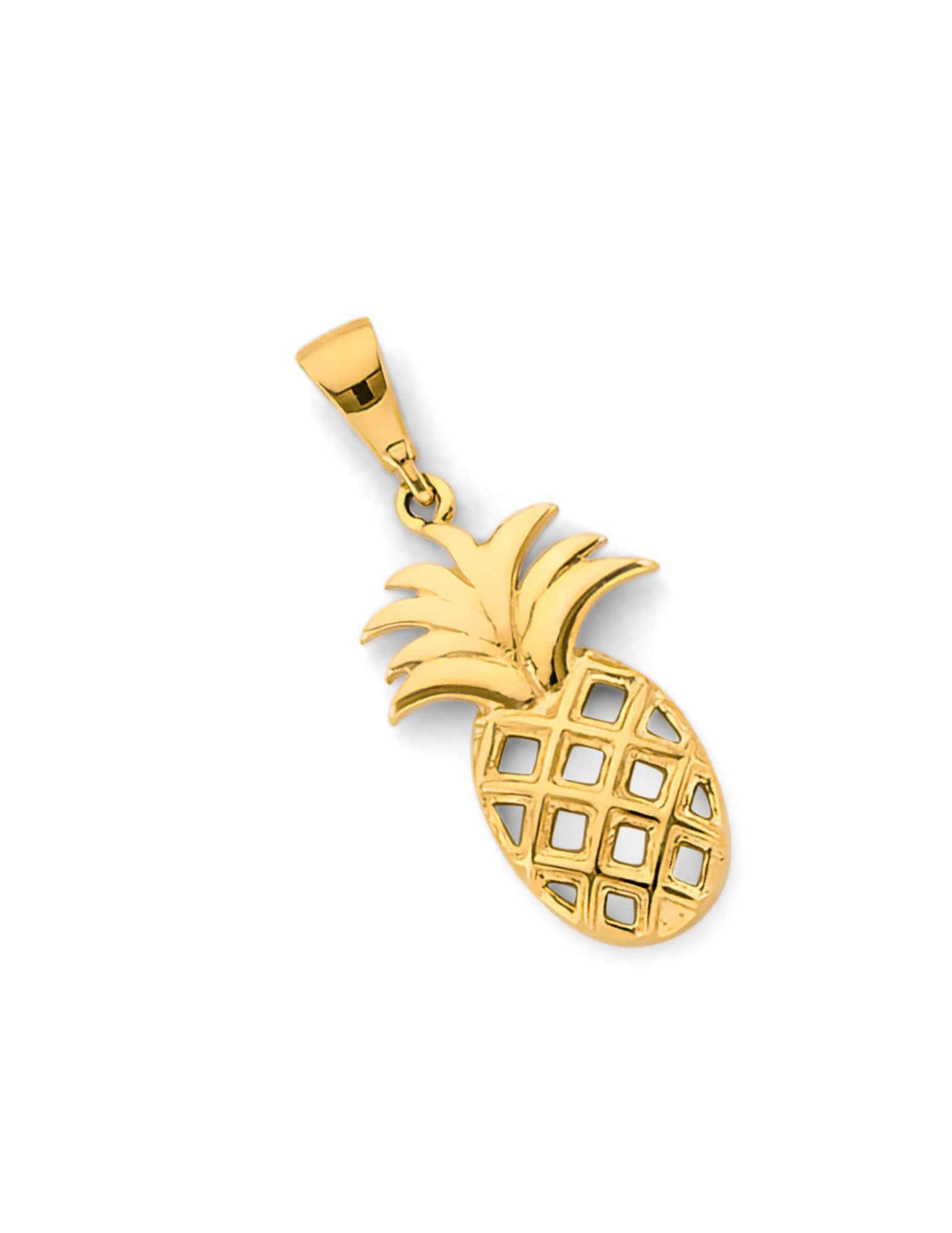14KY PINEAPPLE PENDANT - 4