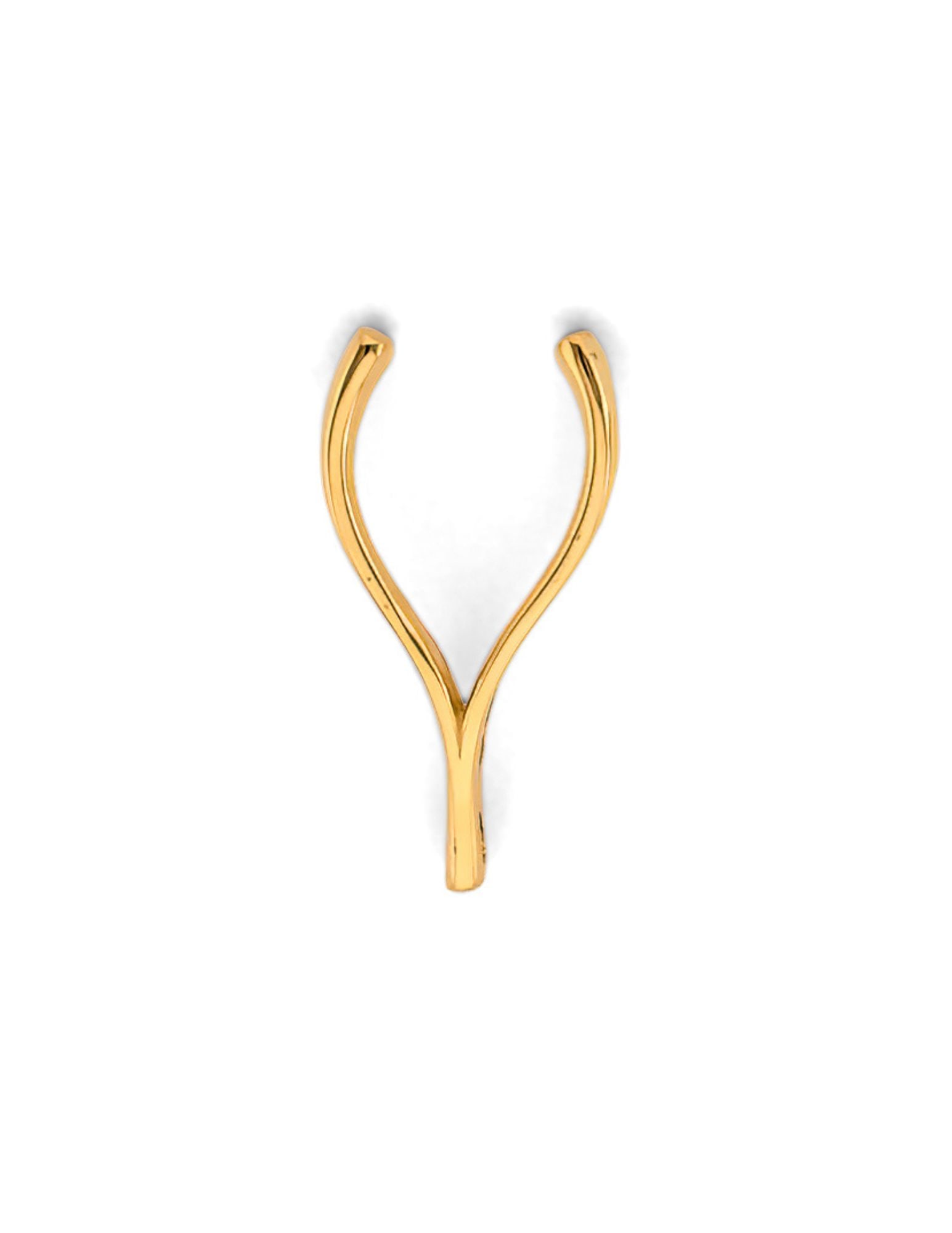 14KY WISHBONE PENDANT - 3