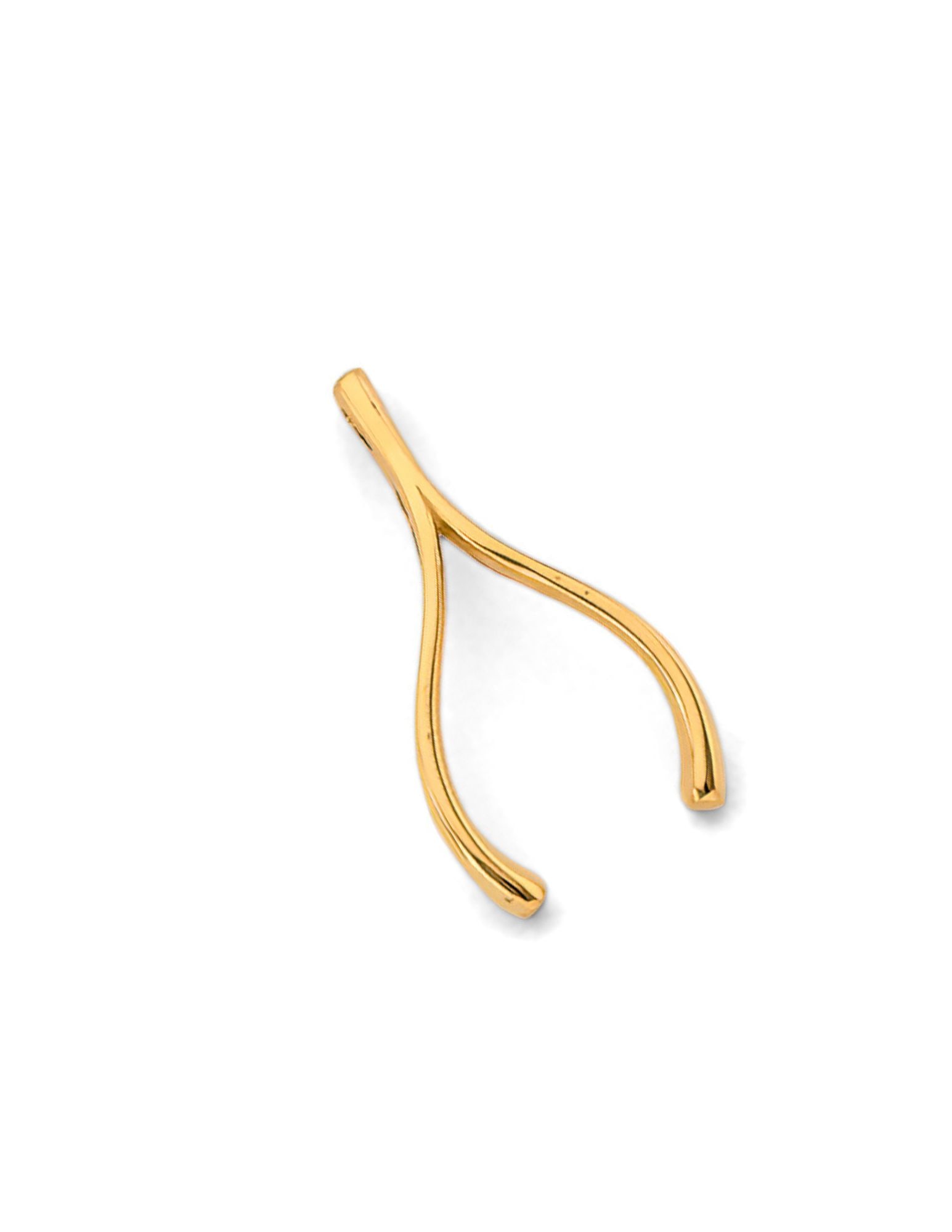 14KY WISHBONE PENDANT - 4