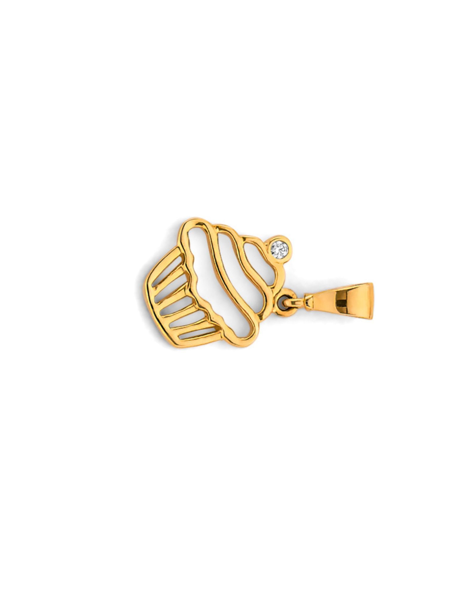14KY CUPCAKE PENDANT - 2